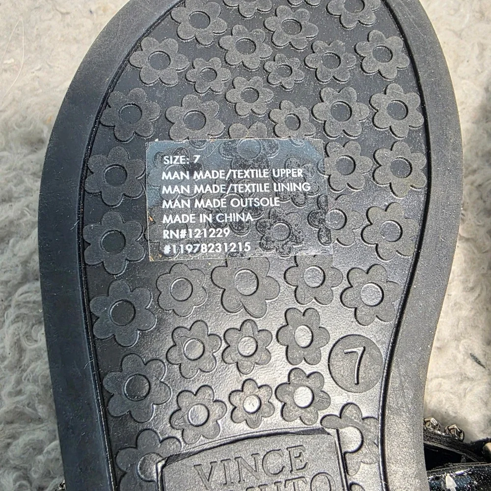 Vince Camuto Rhinestone Jelly Sandals Toddler Girls 7 Black NWOT Sparkly Glitter